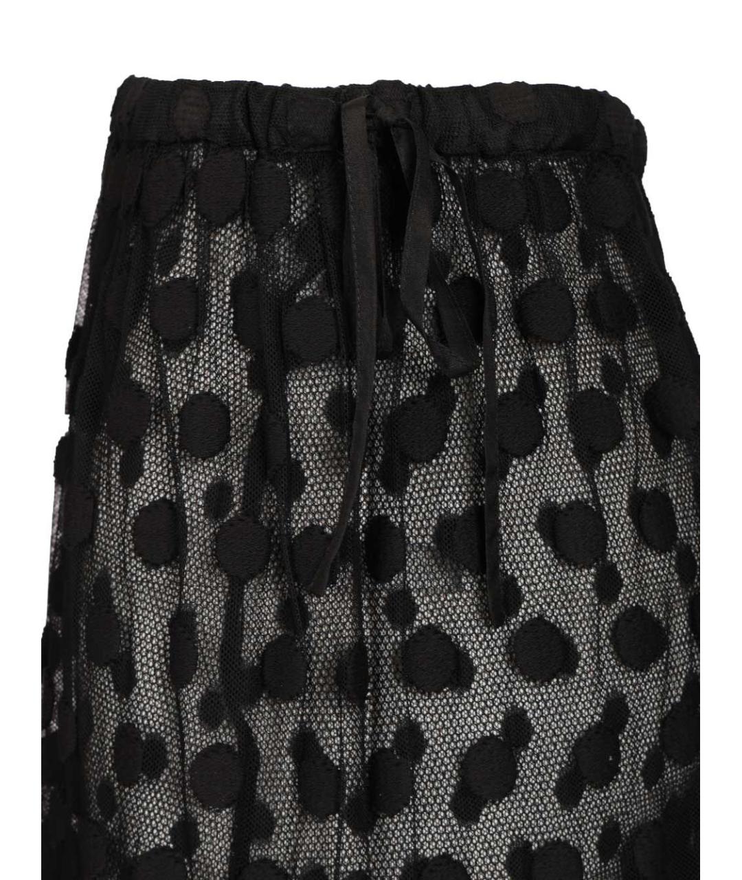 DRIES VAN NOTEN Черная хлопковая юбка миди, фото 6