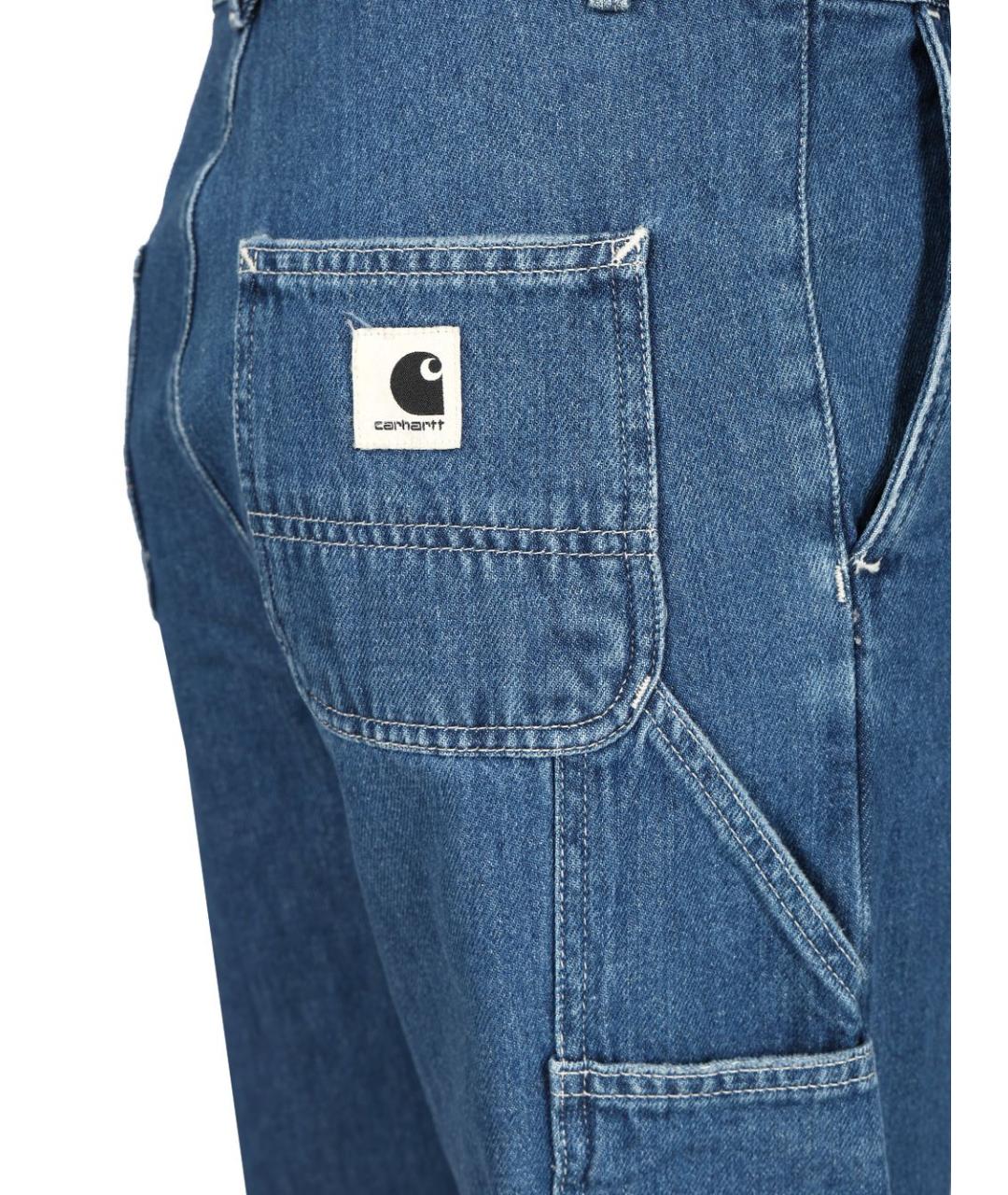 CARHARTT WIP Синие хлопковые прямые джинсы, фото 5