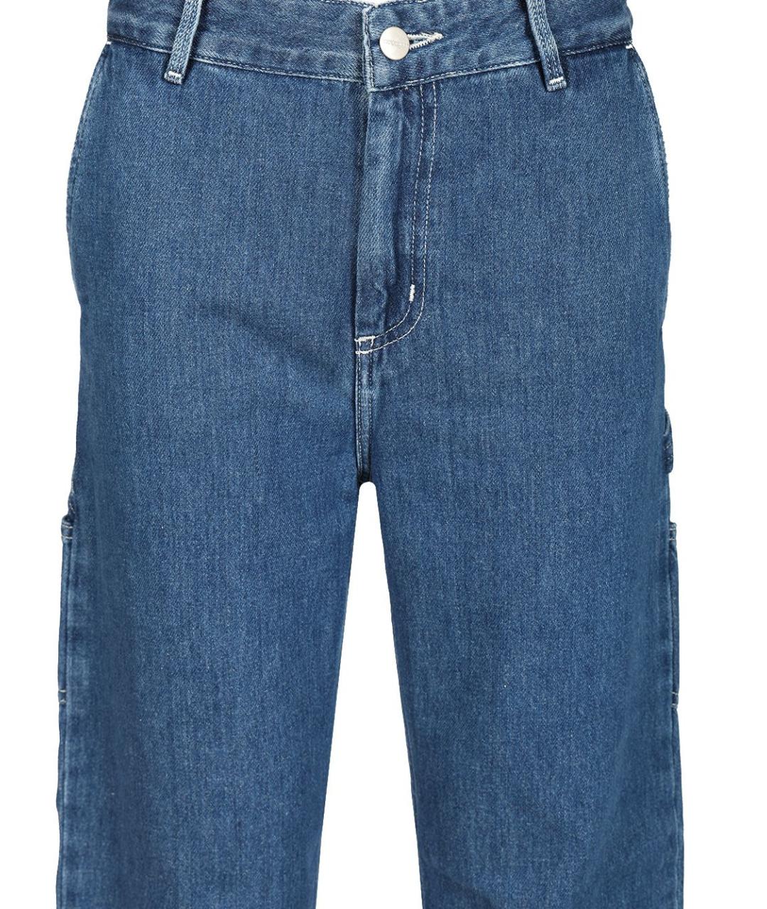 CARHARTT WIP Синие хлопковые прямые джинсы, фото 4