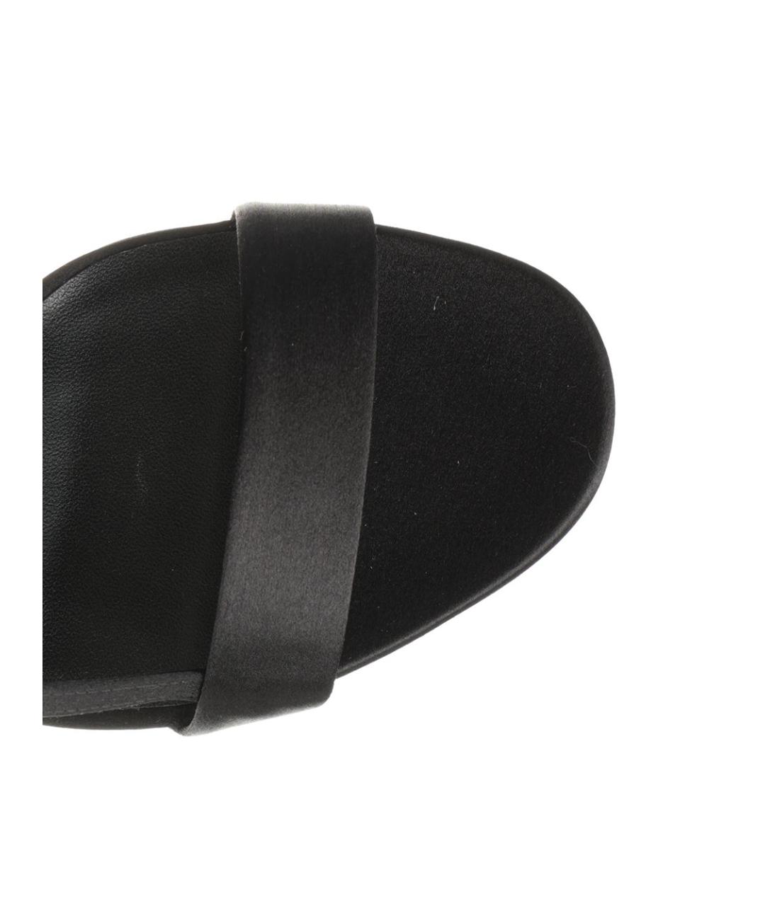 ROGER VIVIER Черные текстильные босоножки, фото 4