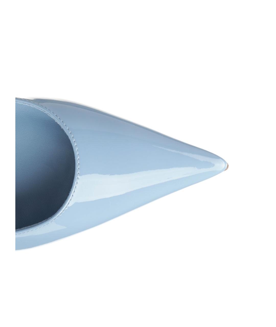 CHRISTIAN LOUBOUTIN Голубые кожаные туфли, фото 4