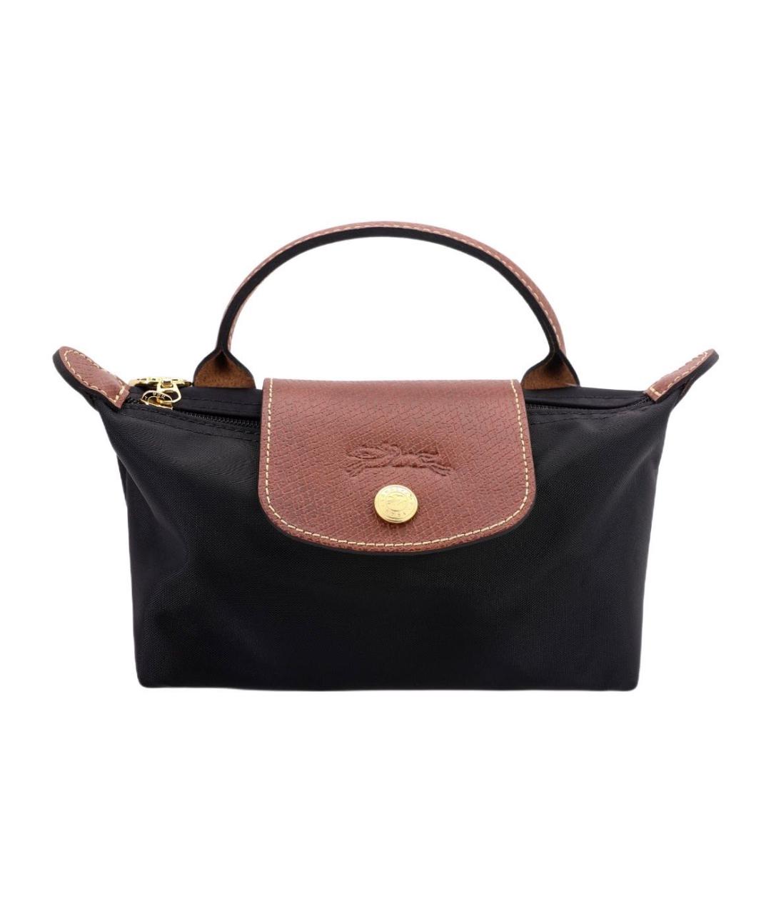 LONGCHAMP Черная сумка с короткими ручками, фото 5