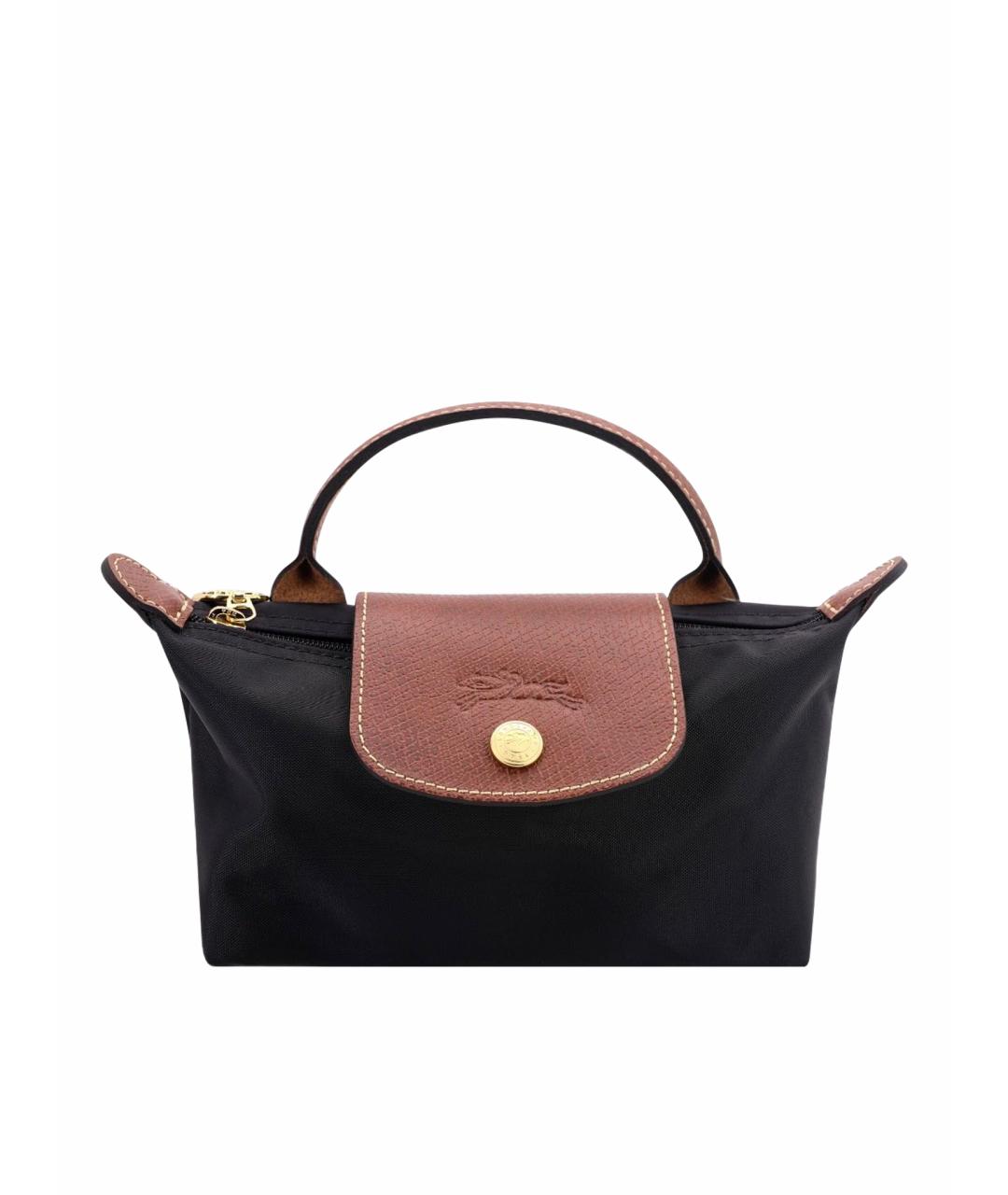 LONGCHAMP Черная сумка с короткими ручками, фото 1