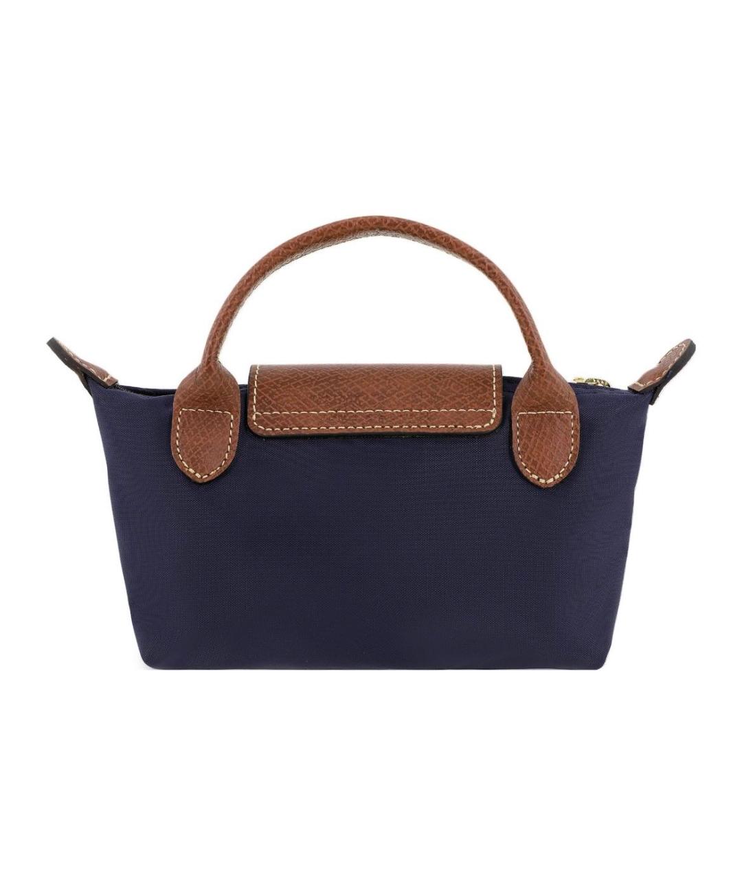 LONGCHAMP Темно-синяя сумка с короткими ручками, фото 3