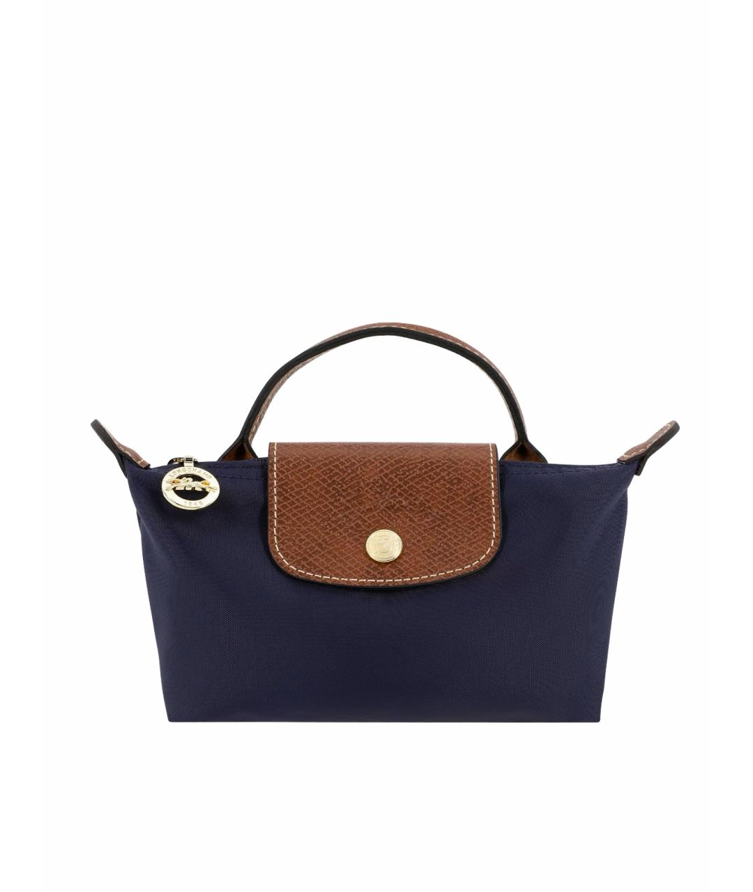 LONGCHAMP Темно-синяя сумка с короткими ручками, фото 1