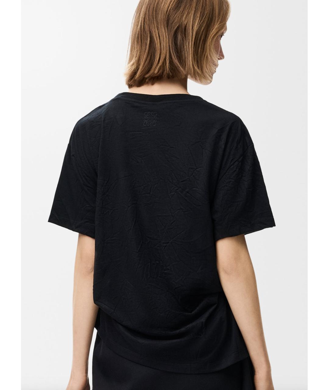 LOEWE Черная полиэстеровая футболка, фото 4