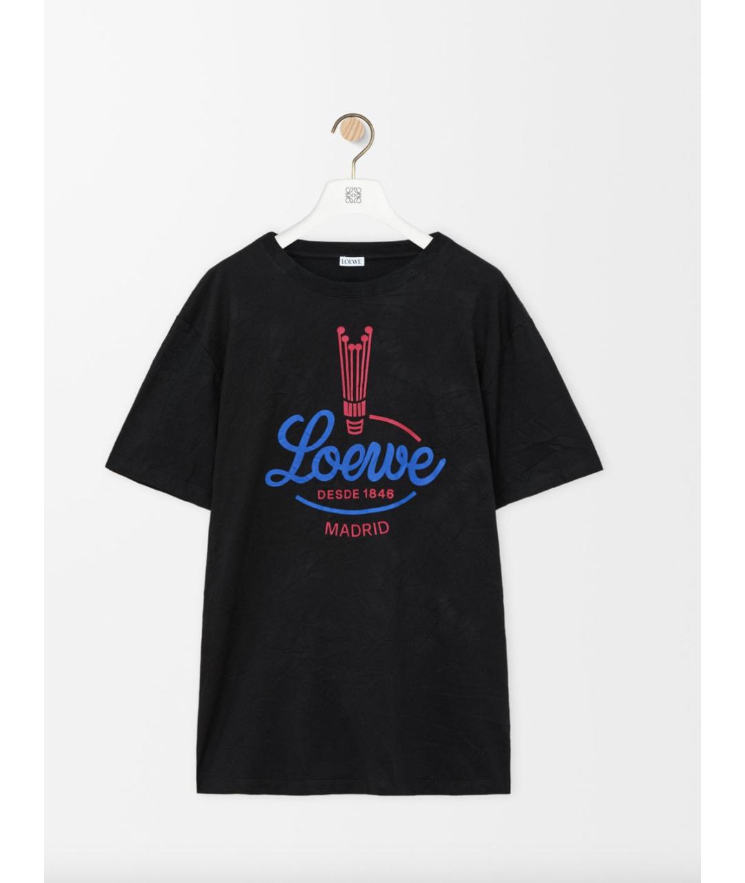 LOEWE Черная полиэстеровая футболка, фото 6