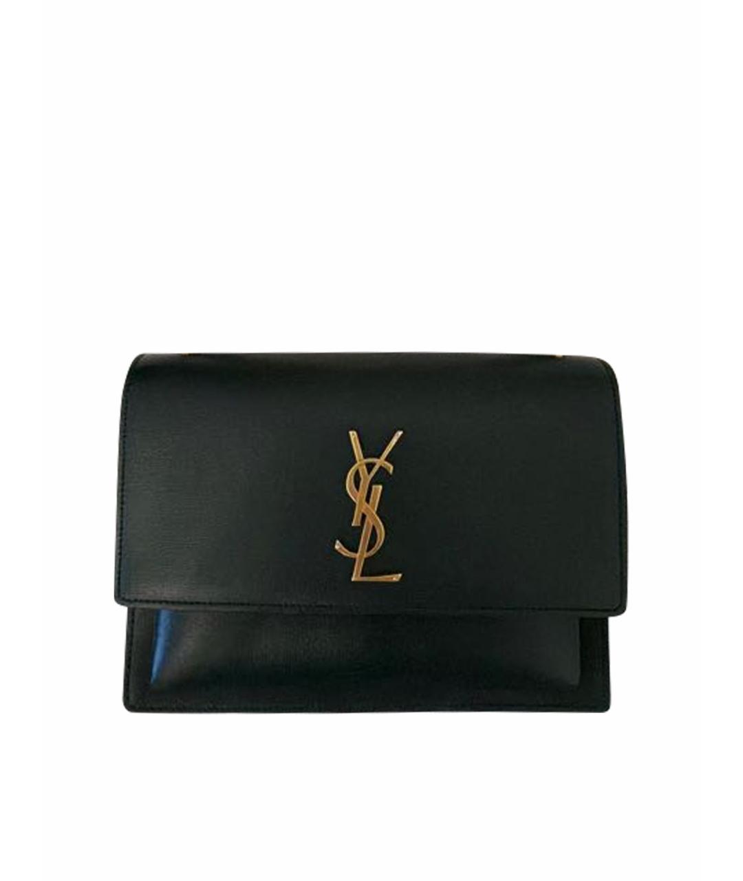 SAINT LAURENT Зеленая кожаная сумка через плечо, фото 1