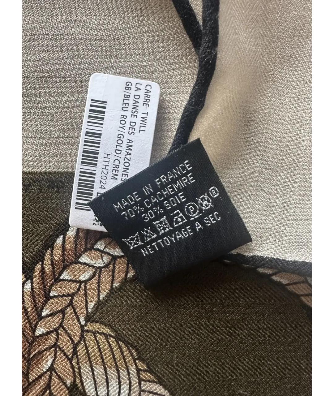 HERMES Мульти кашемировый платок, фото 4