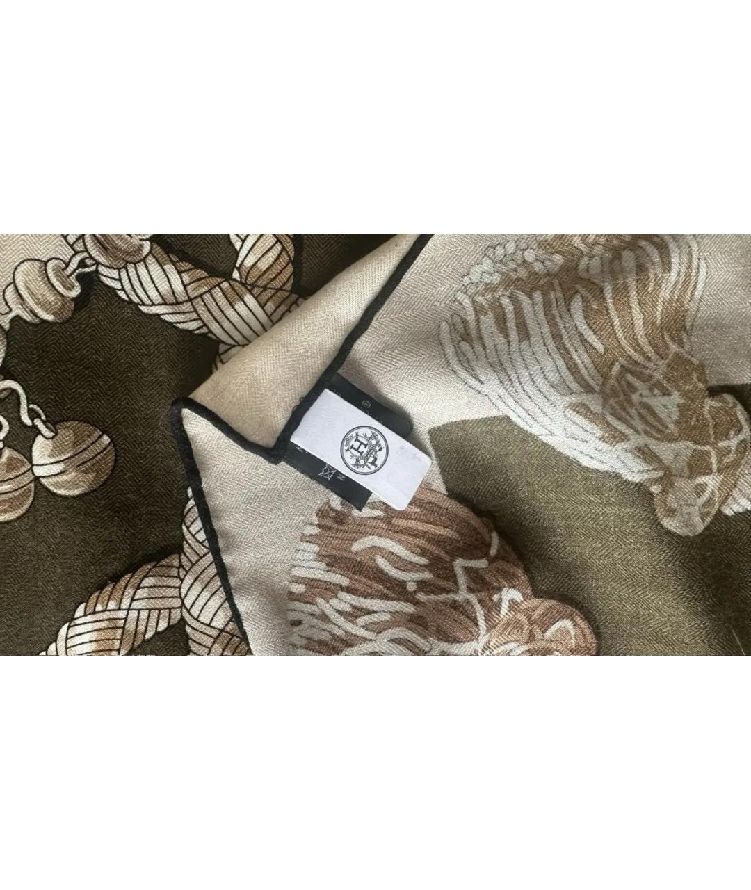 HERMES Мульти кашемировый платок, фото 5