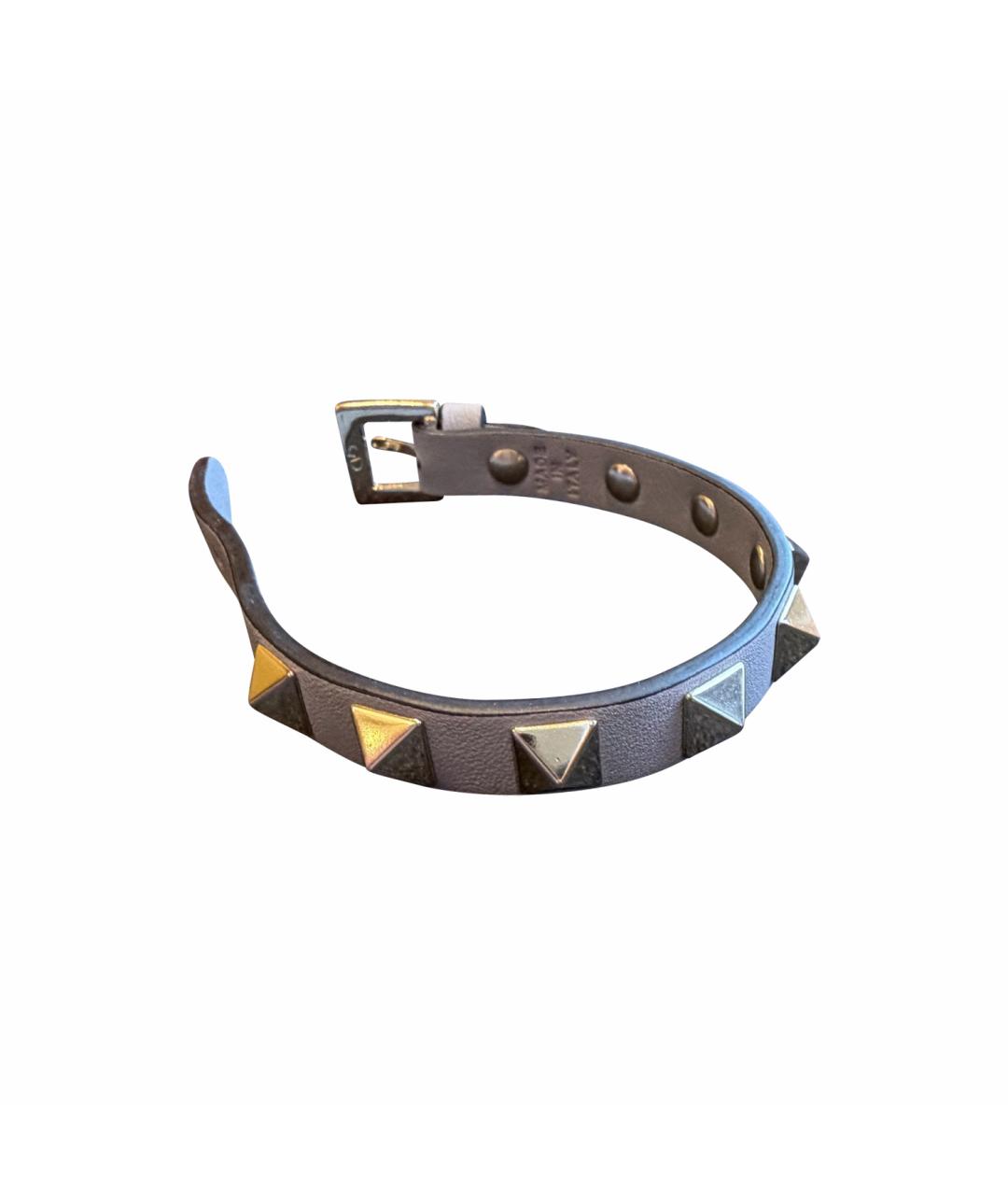 VALENTINO Голубой кожаный браслет, фото 1