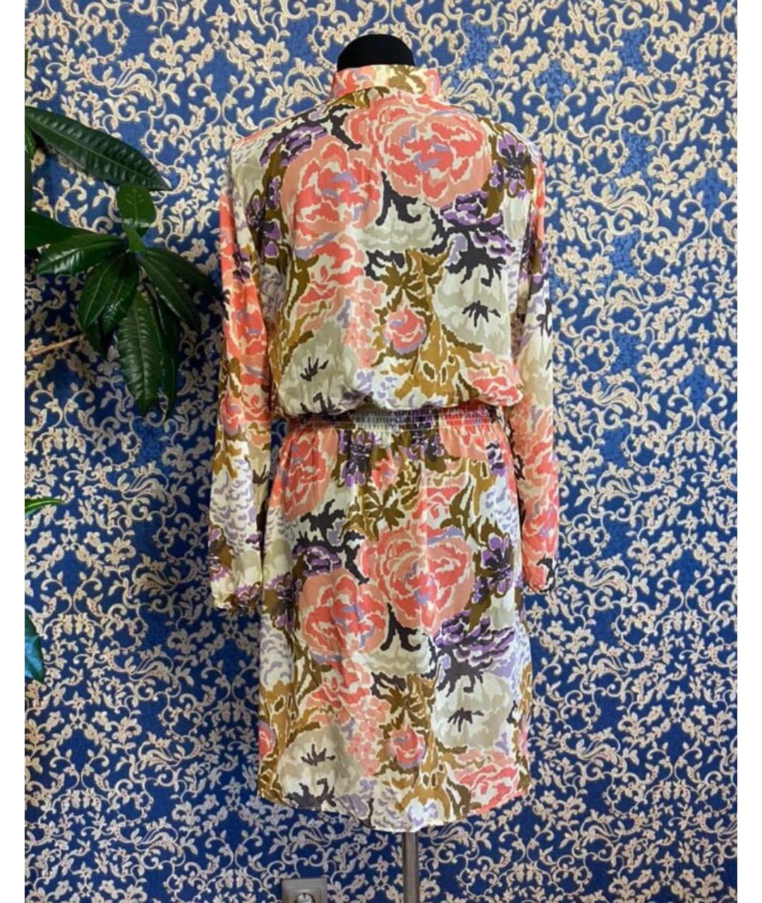 RALPH LAUREN Оранжевое полиэстеровое повседневное платье, фото 2