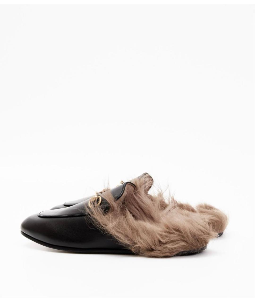 GUCCI Черные кожаные мюли, фото 4