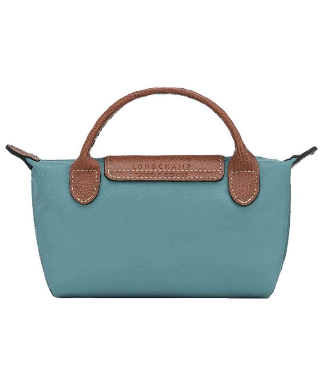 LONGCHAMP Бирюзовая сумка с короткими ручками, фото 3