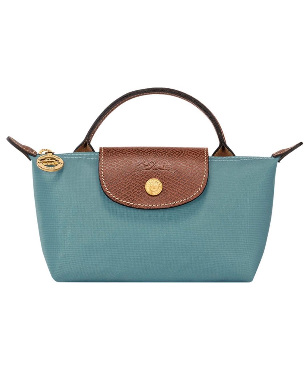 LONGCHAMP Бирюзовая сумка с короткими ручками, фото 5