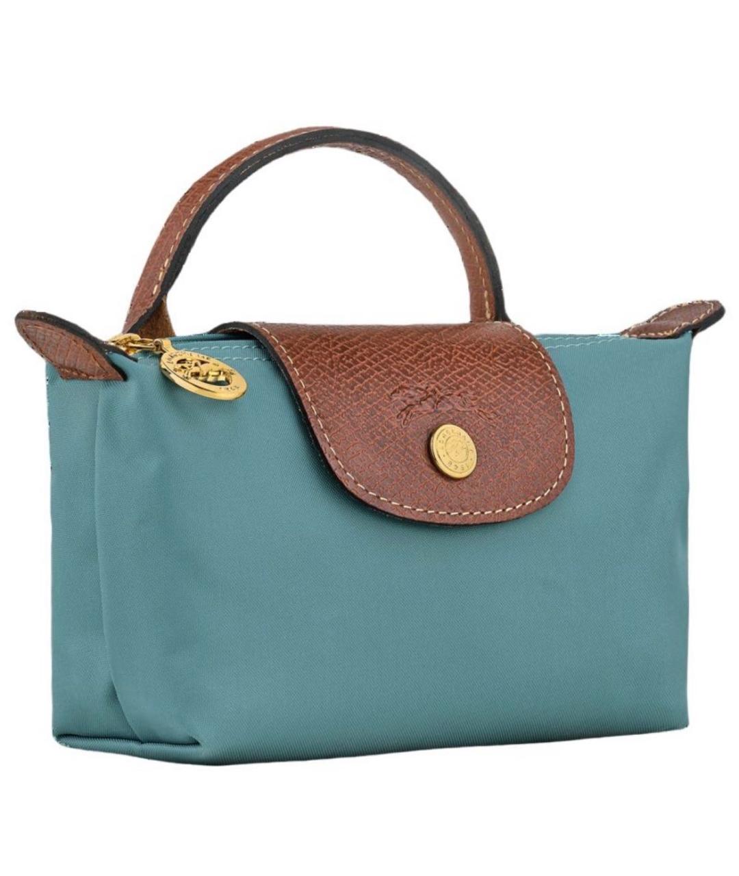 LONGCHAMP Бирюзовая сумка с короткими ручками, фото 2