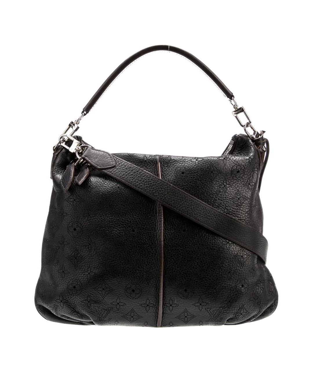 LOUIS VUITTON Черная кожаная сумка через плечо, фото 1