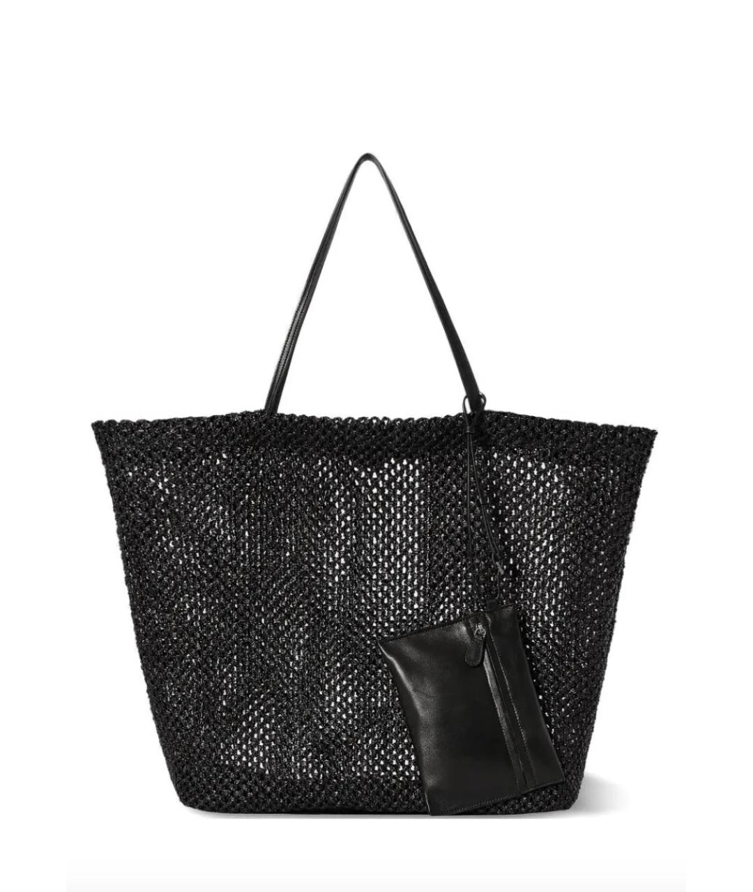 THE ROW Черная пелетеная сумка с короткими ручками, фото 3