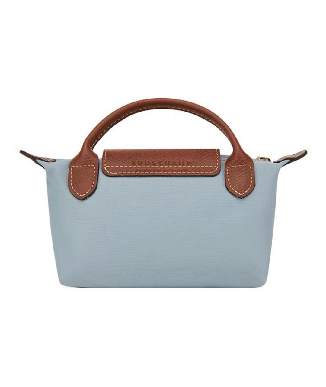 LONGCHAMP Голубая сумка с короткими ручками, фото 4