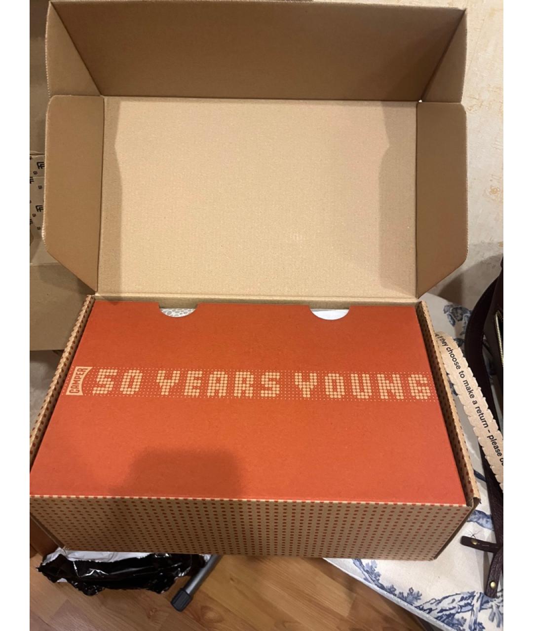 Camper Черные кожаные брогги и оксфорды, фото 5