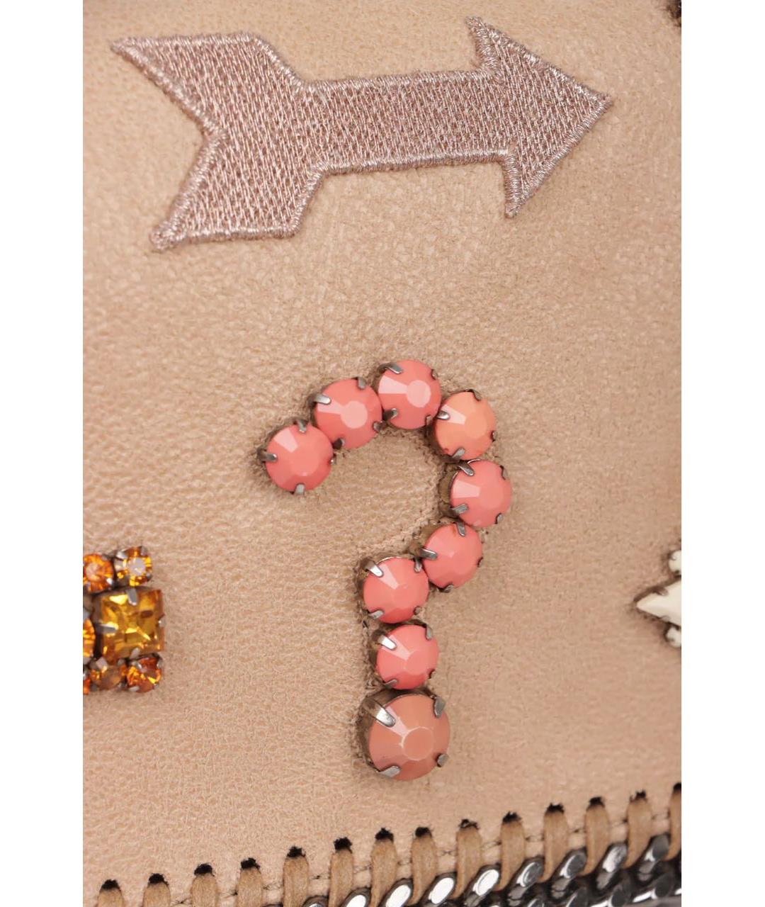 STELLA MCCARTNEY Бежевая сумка через плечо из искусственной кожи, фото 5