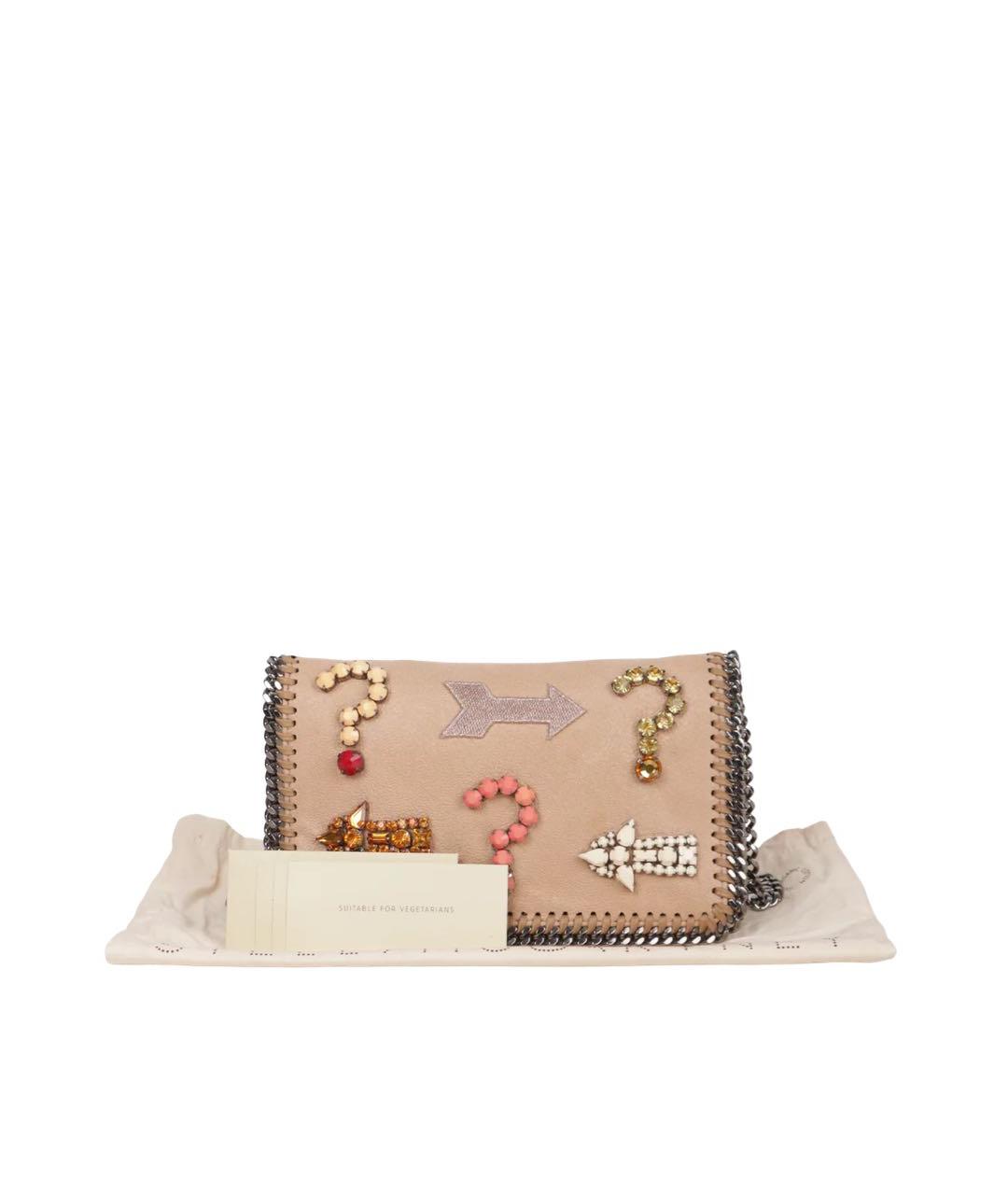 STELLA MCCARTNEY Бежевая сумка через плечо из искусственной кожи, фото 9