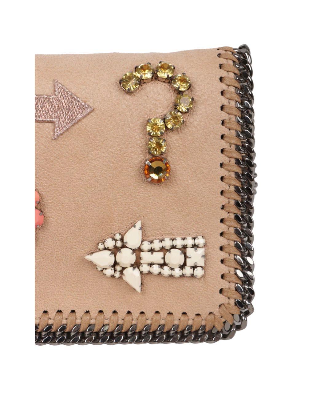 STELLA MCCARTNEY Бежевая сумка через плечо из искусственной кожи, фото 4