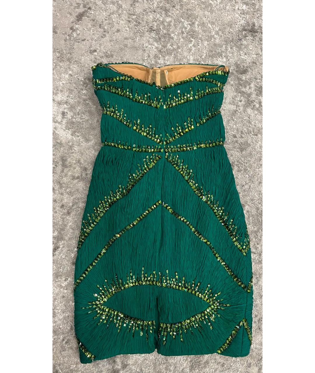ZUHAIR MURAD Зеленые коктейльное платье, фото 2