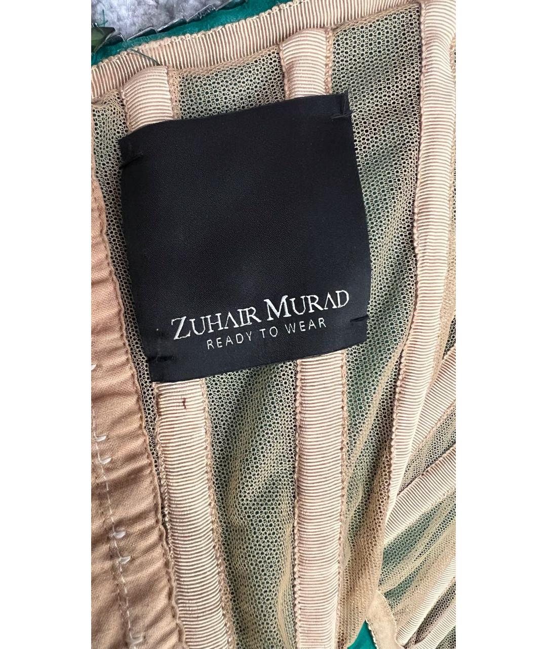 ZUHAIR MURAD Зеленые коктейльное платье, фото 4
