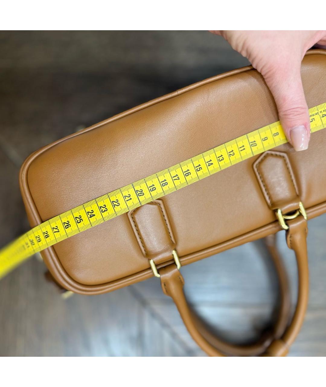 MIU MIU Коричневая кожаная сумка тоут, фото 6