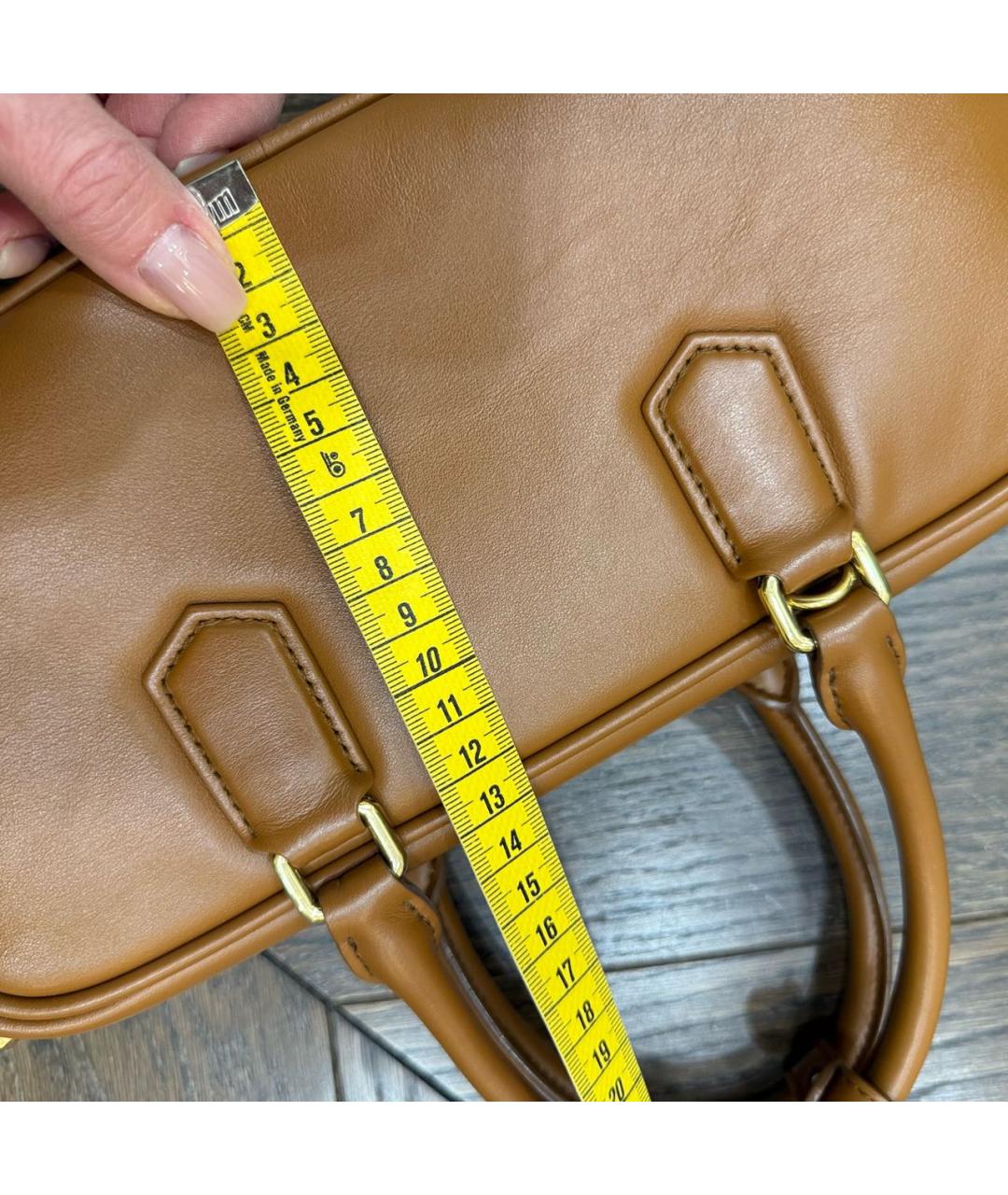 MIU MIU Коричневая кожаная сумка тоут, фото 7