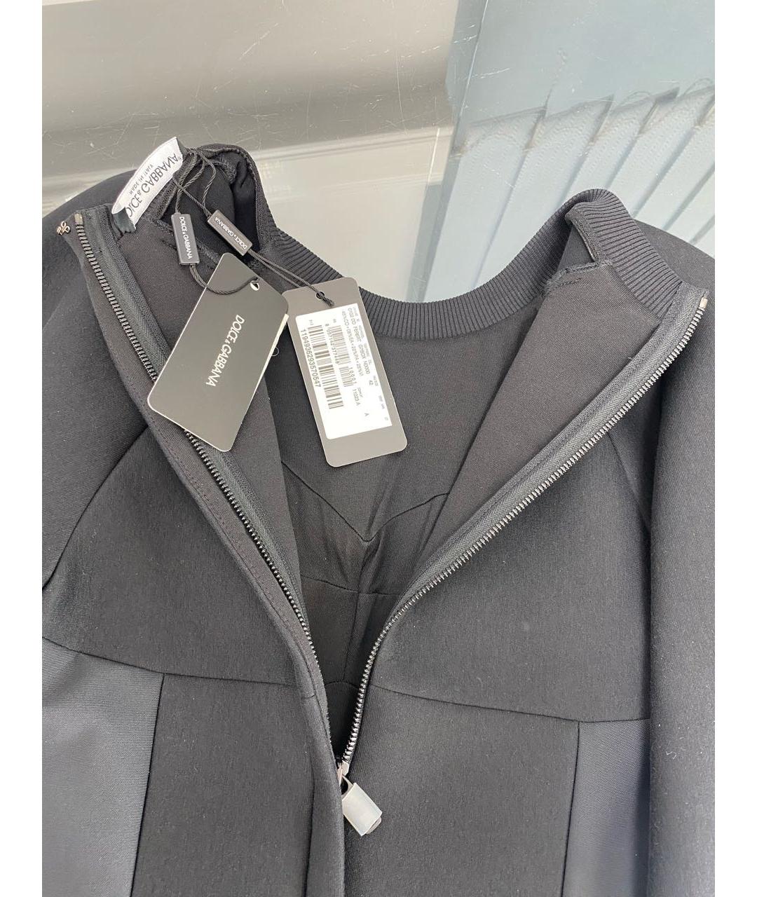 DOLCE&GABBANA Черное хлопковое платье, фото 3