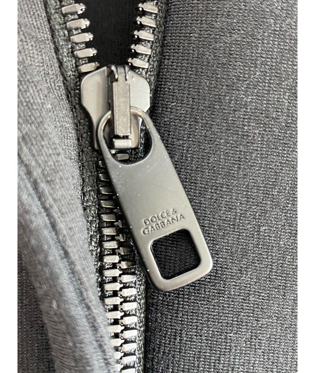 DOLCE&GABBANA Черное хлопковое платье, фото 4