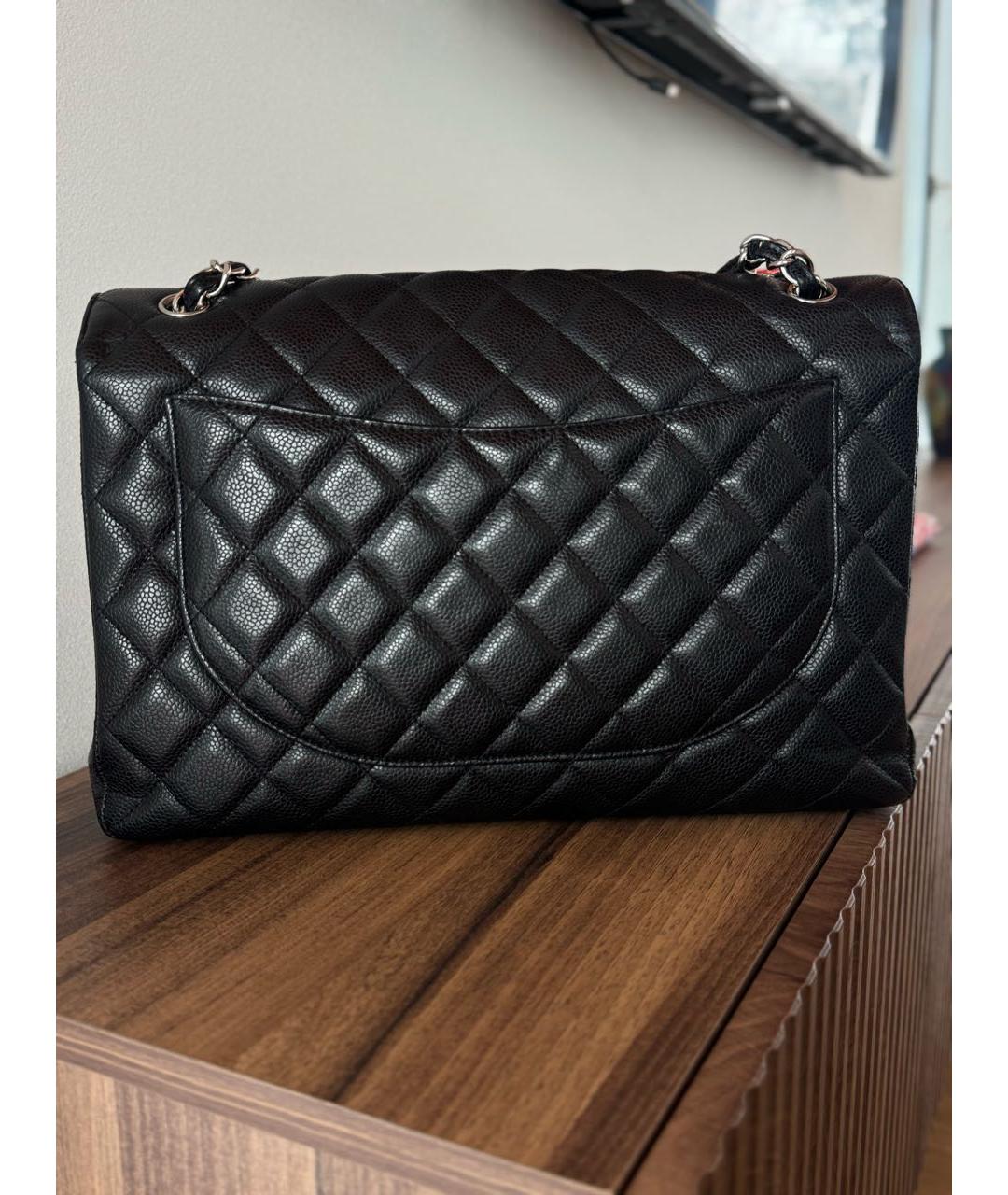 CHANEL Черная кожаная сумка через плечо, фото 5
