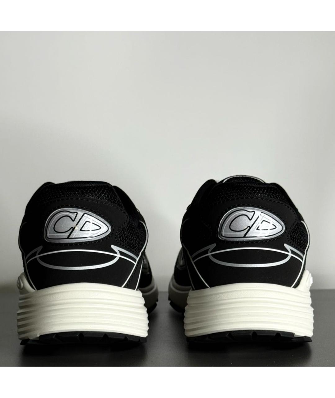 CHRISTIAN DIOR Черные текстильные низкие кроссовки / кеды, фото 4