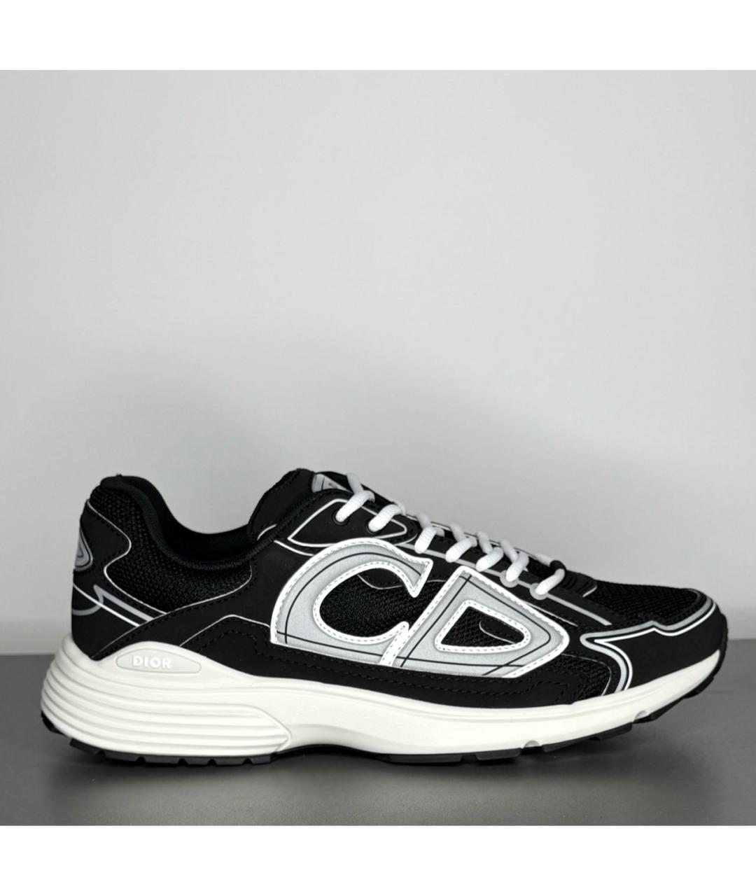 CHRISTIAN DIOR Черные текстильные низкие кроссовки / кеды, фото 9
