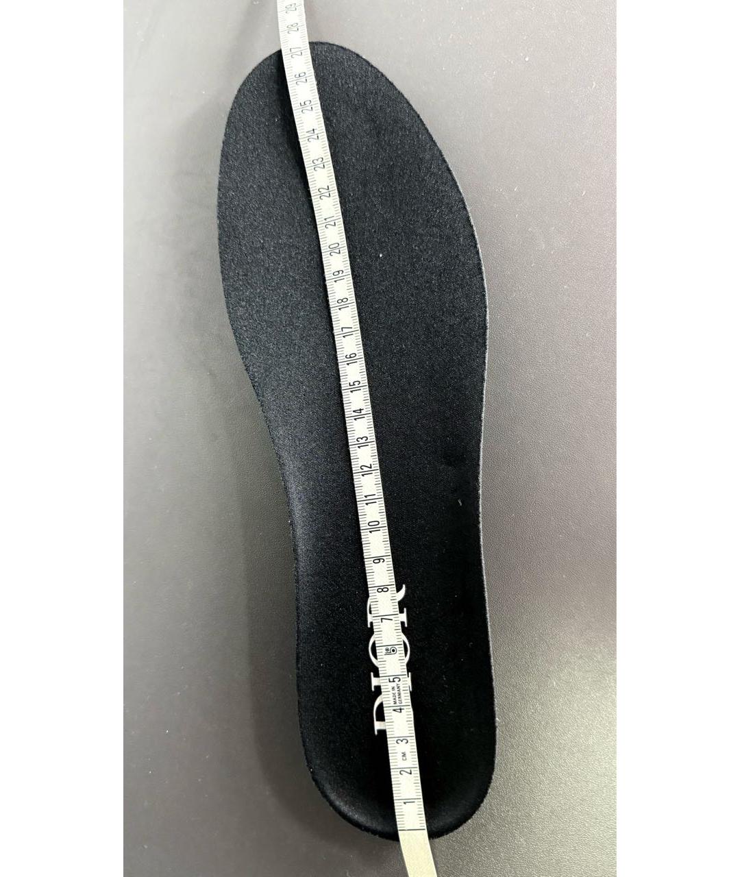 CHRISTIAN DIOR Черные текстильные низкие кроссовки / кеды, фото 7