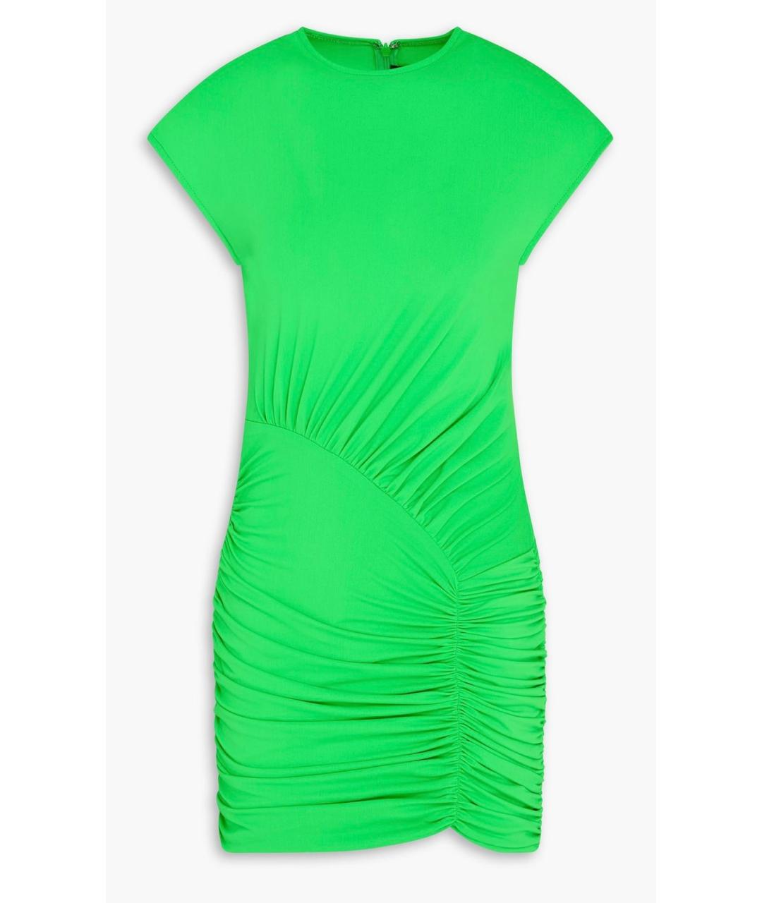 DAVID KOMA Салатовыое полиамидовое коктейльное платье, фото 4