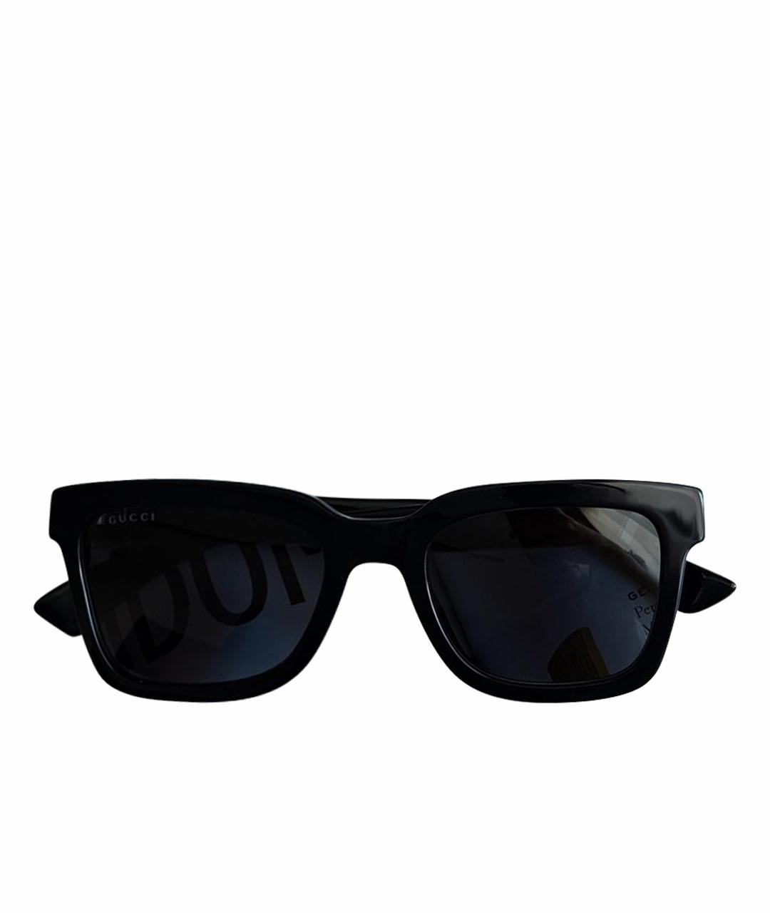 GUCCI Черные пластиковые солнцезащитные очки, фото 1