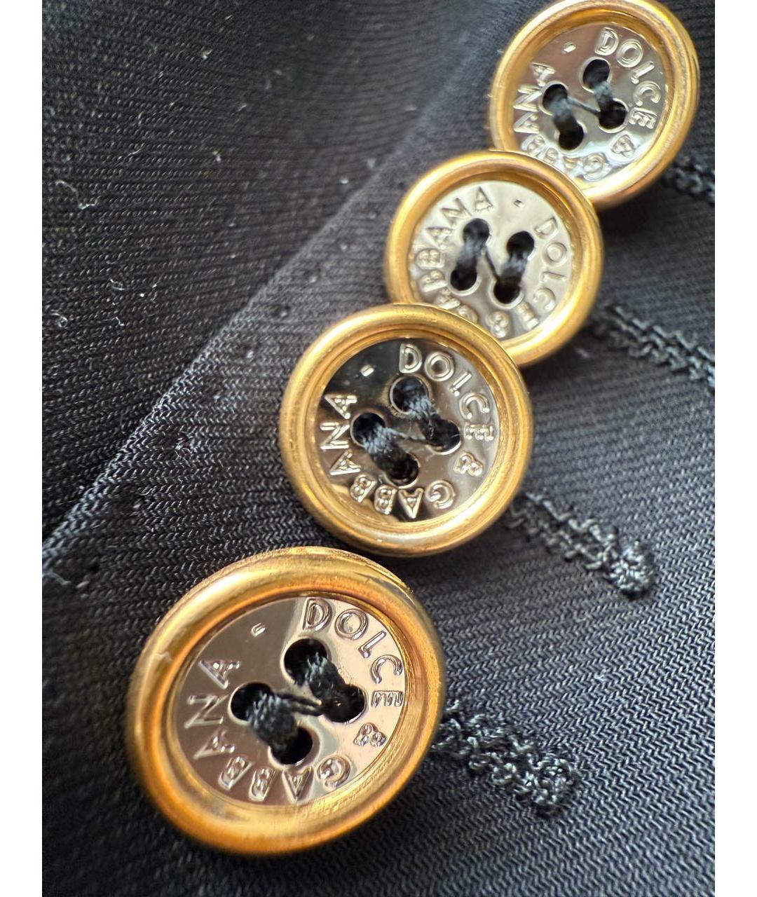 DOLCE&GABBANA Черный шелковый жакет/пиджак, фото 3