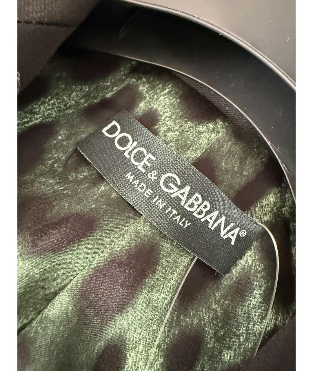 DOLCE&GABBANA Черный шелковый жакет/пиджак, фото 4