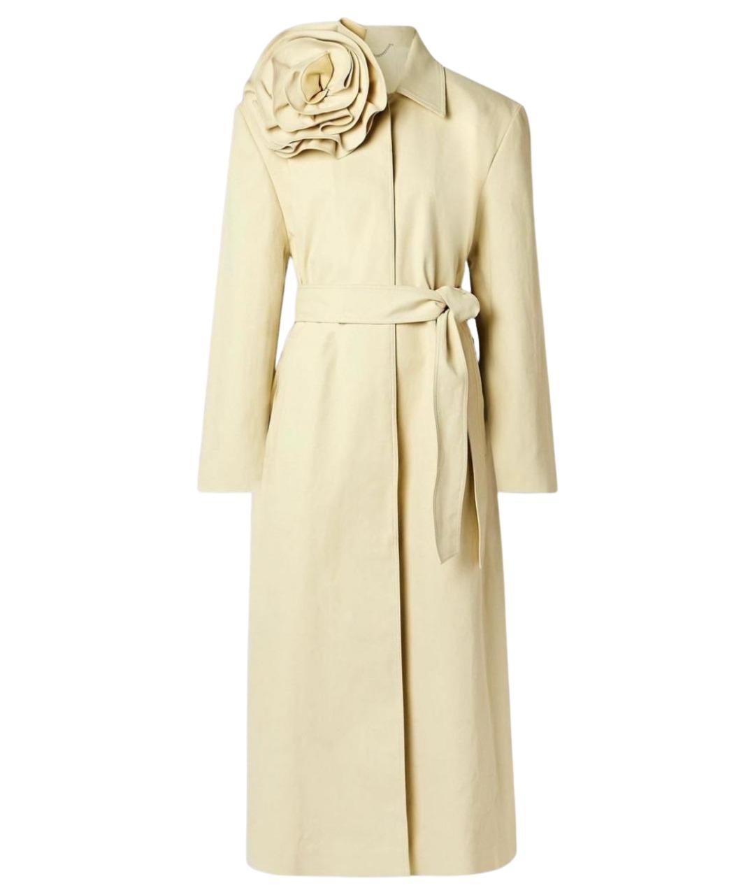 MAGDA BUTRYM Бежевый хлопко-эластановый тренч/плащ, фото 1