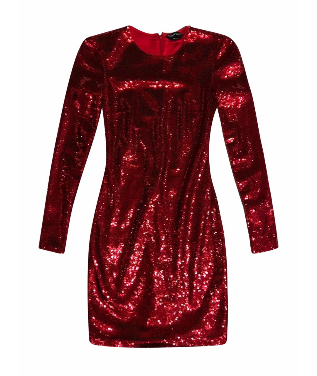 TOM FORD Красное коктейльное платье, фото 1