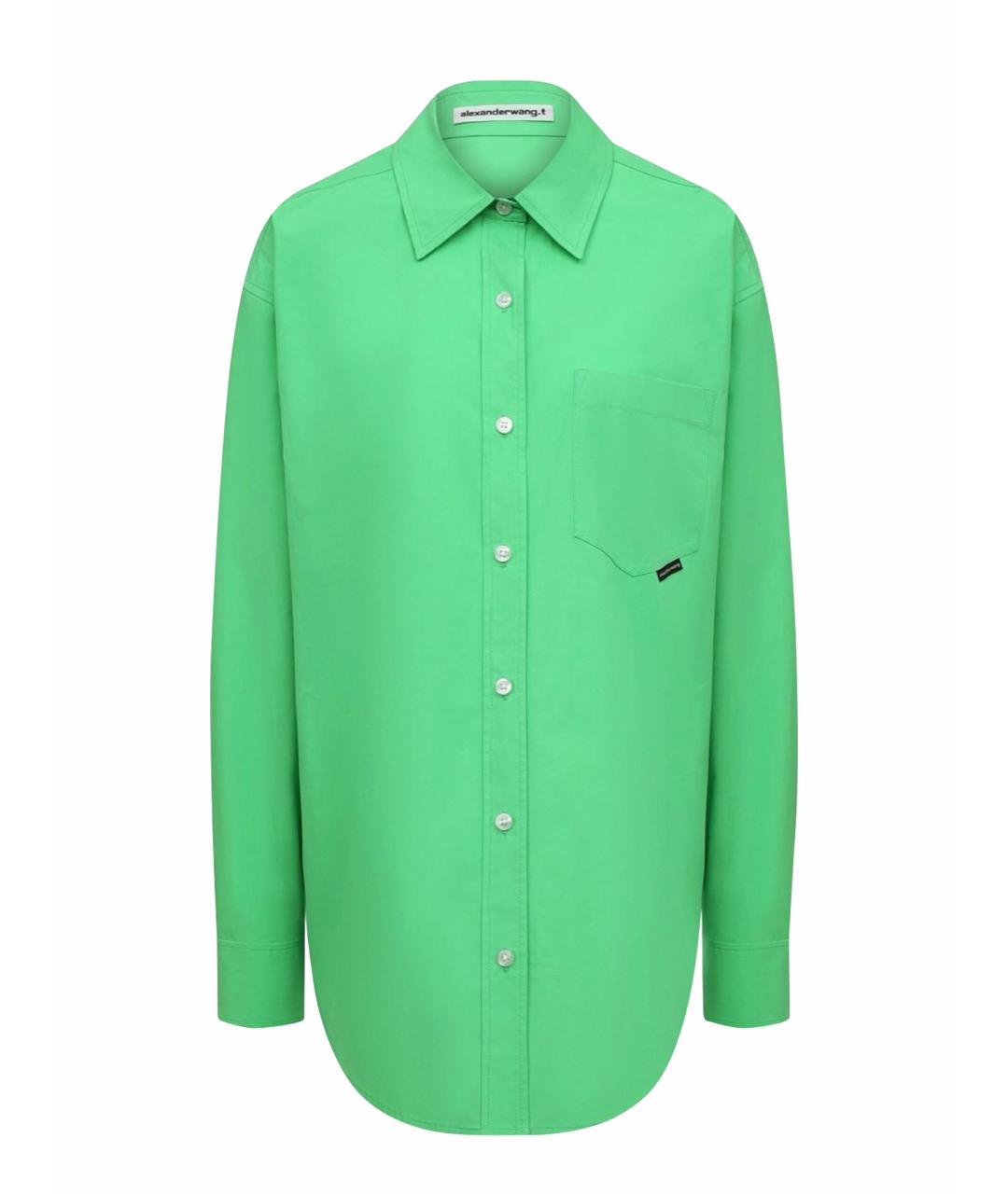 ALEXANDER WANG Зеленая хлопковая рубашка, фото 1
