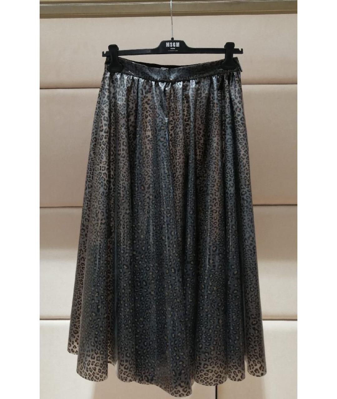 MSGM Мульти юбка миди, фото 3