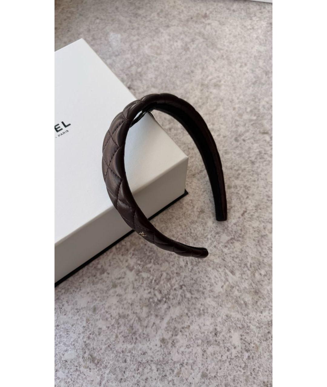 CHANEL Коричневый ободок, фото 2