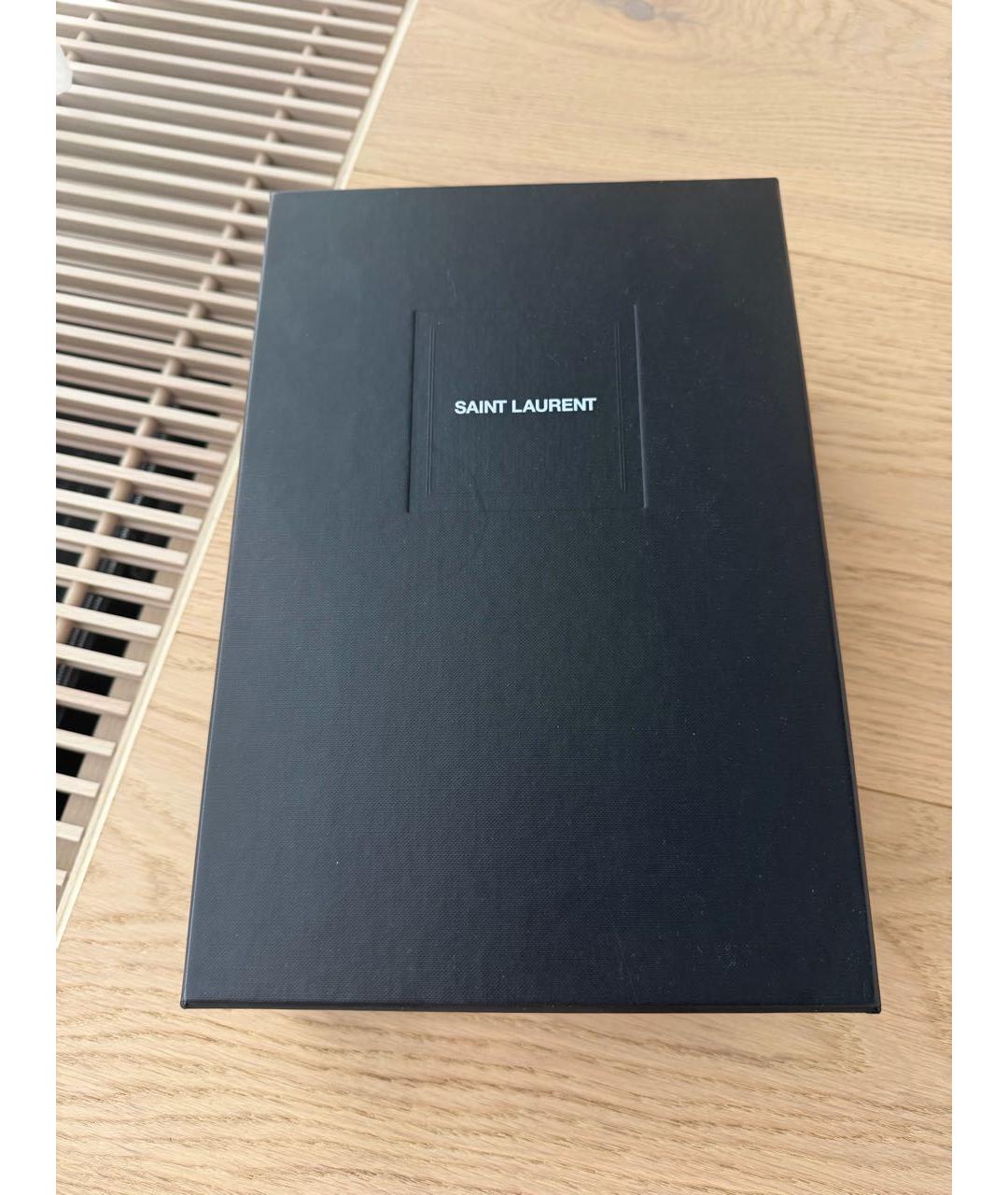 SAINT LAURENT Бежевые кожаные туфли, фото 6