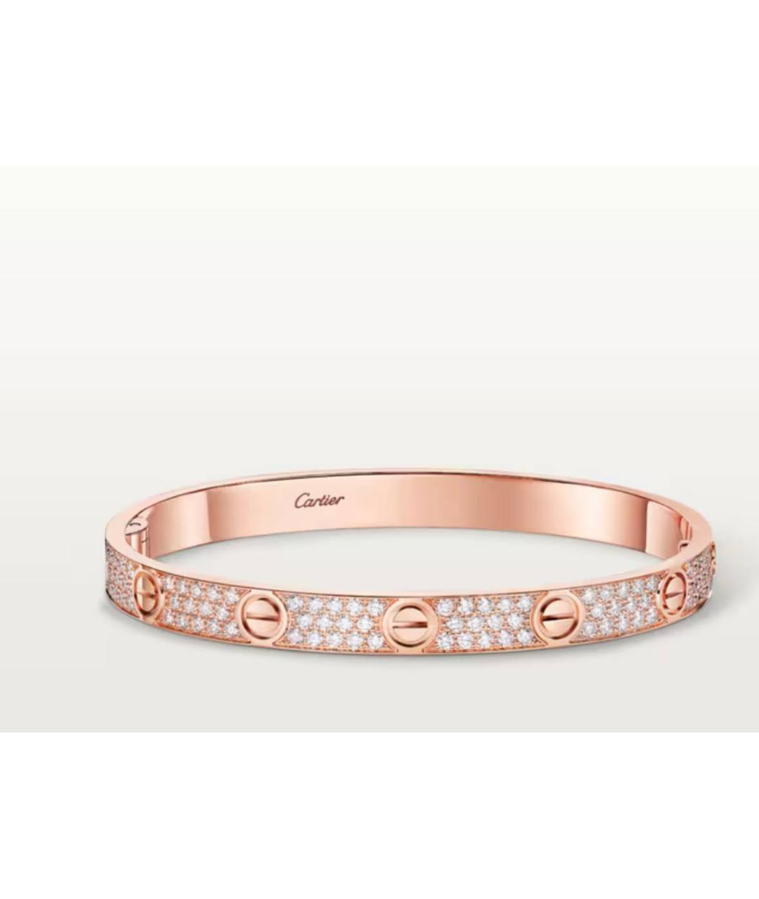 CARTIER Розовый браслет из розового золота, фото 2