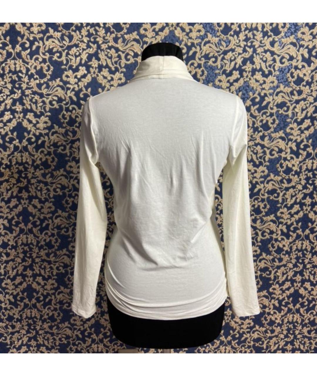 RALPH LAUREN Белый хлопковый джемпер / свитер, фото 2