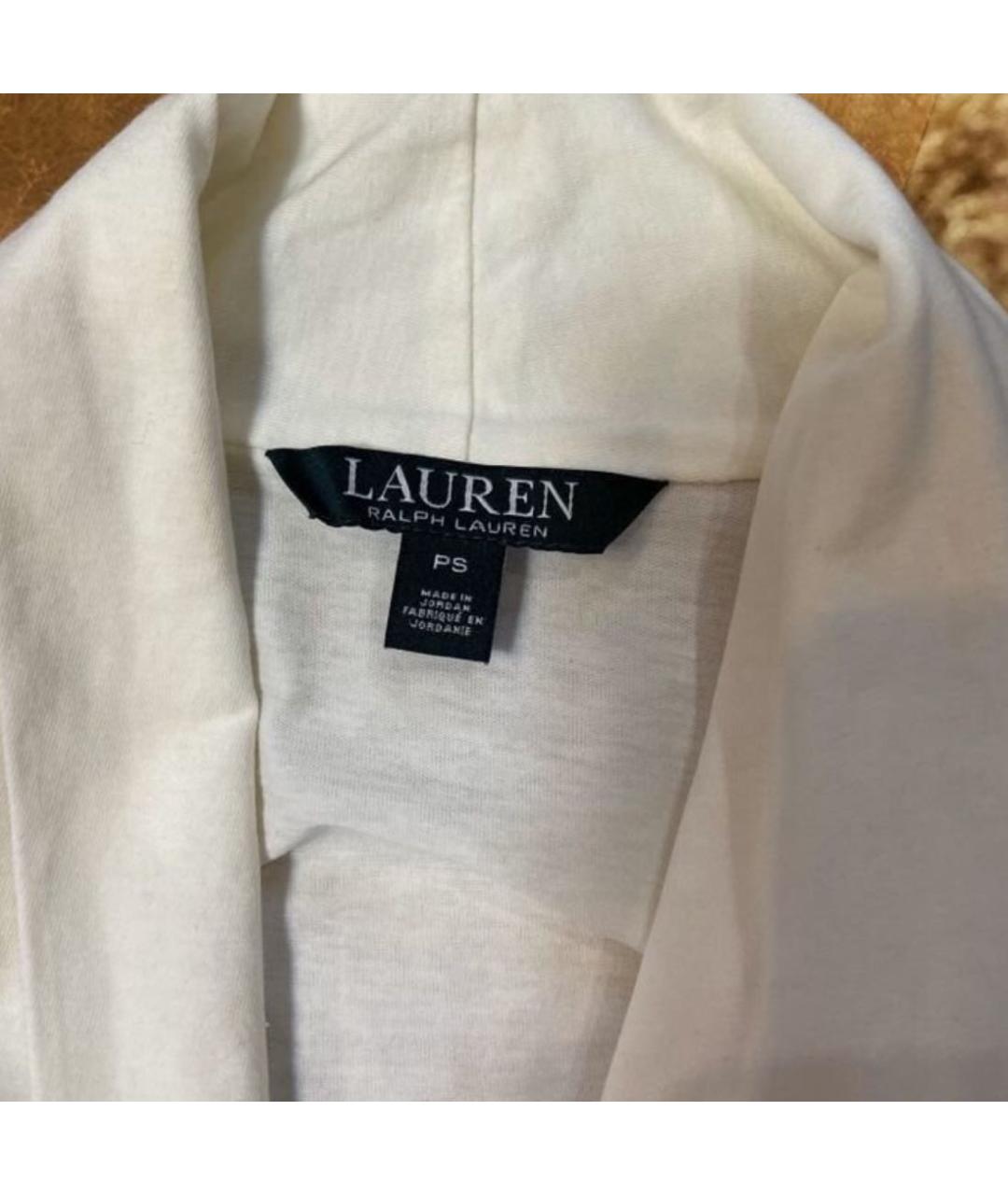 RALPH LAUREN Белый хлопковый джемпер / свитер, фото 3